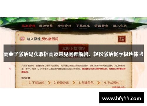 雨燕子激活码获取指南及常见问题解答，轻松激活畅享极速体验