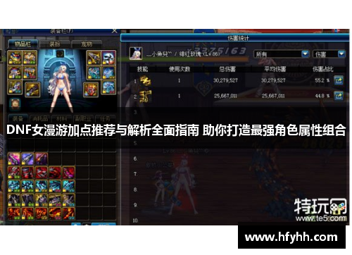 DNF女漫游加点推荐与解析全面指南 助你打造最强角色属性组合